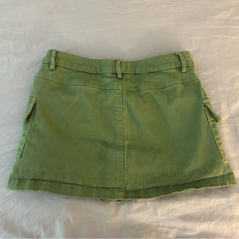 Princess Polly Yesenia Cargo Skort Olive Green 2 Midrise Mini Skirt Shorts Under - Picture 12 of 16